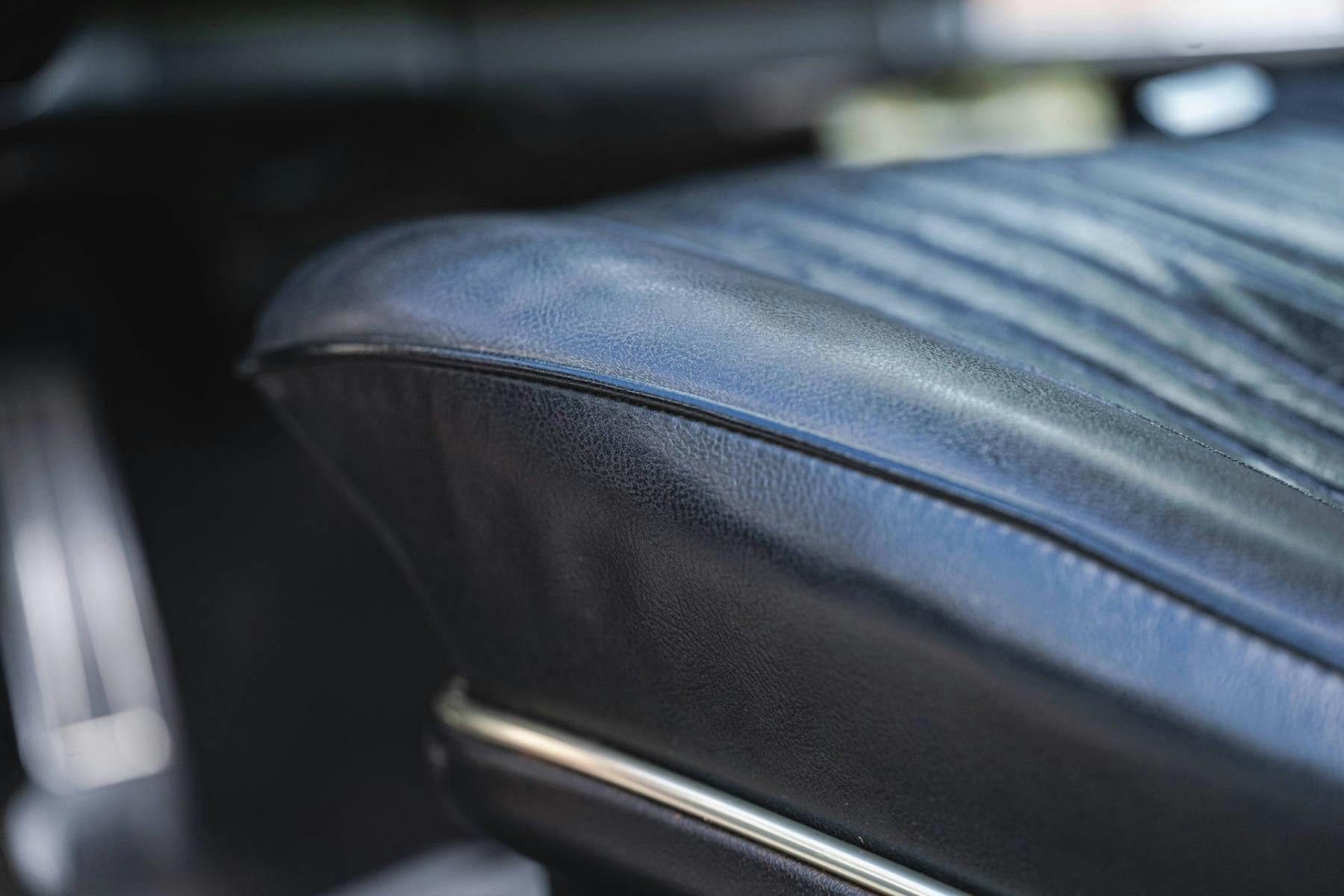 1967 Buick Riviera seat leather detail