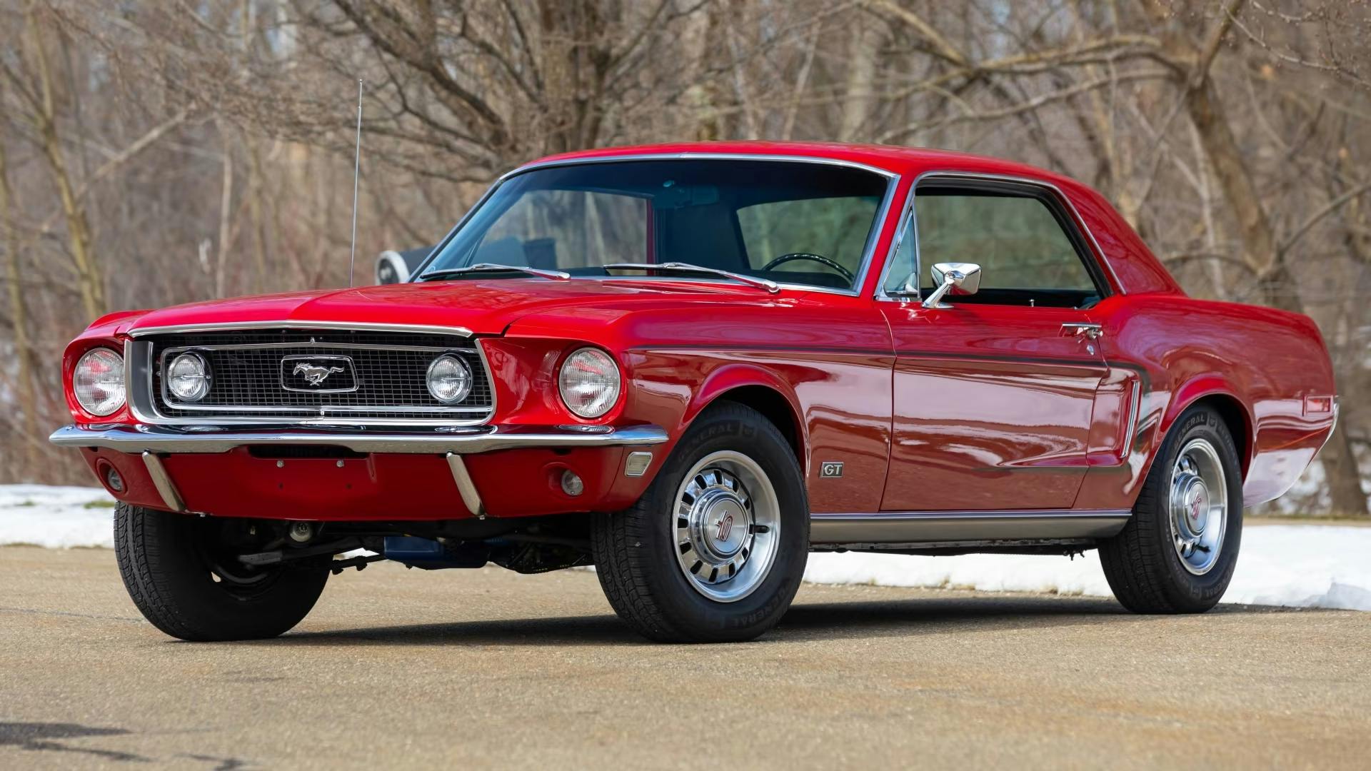 1968-Ford-Mustang-GT front three quarter