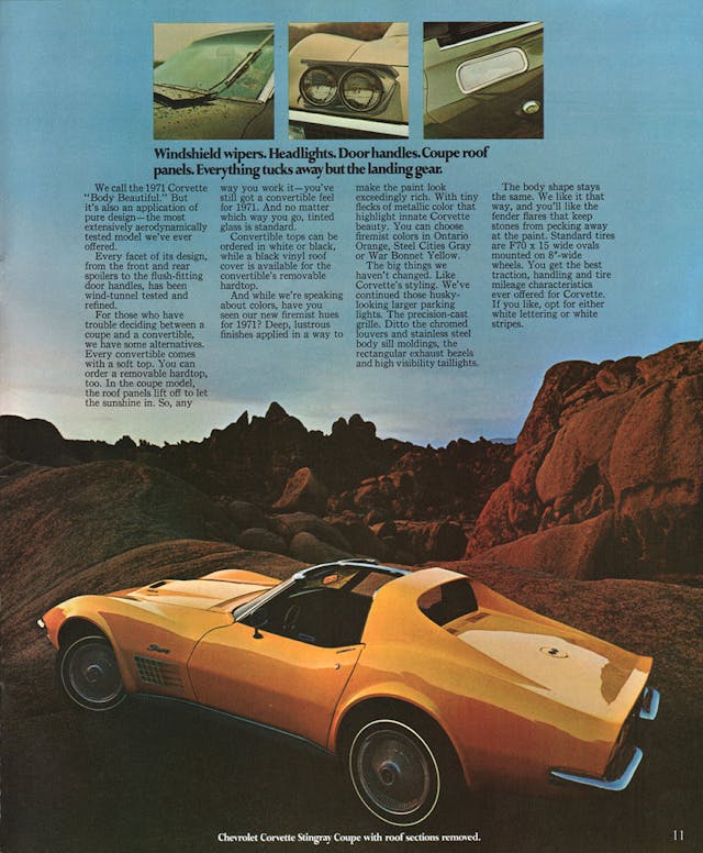 1971 Corvette Stingray T Top ad