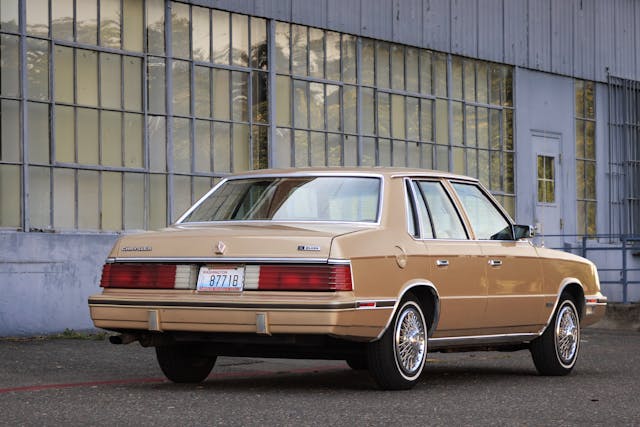 1984 Chrysler E Class sedan rear three quarter