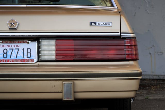 1984 Chrysler E Class sedan taillight