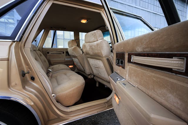 1984 Chrysler E Class sedan interior rear
