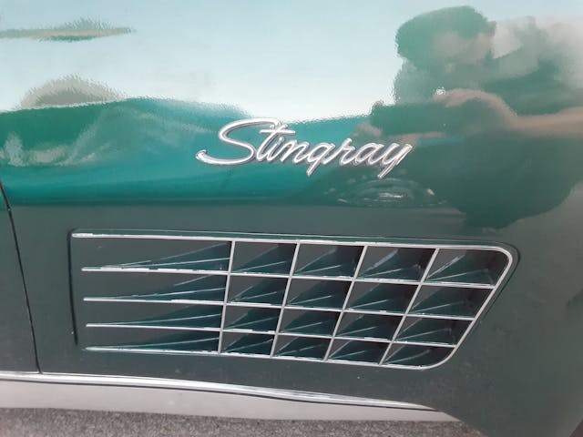 1971 Corvette Stingray lettering