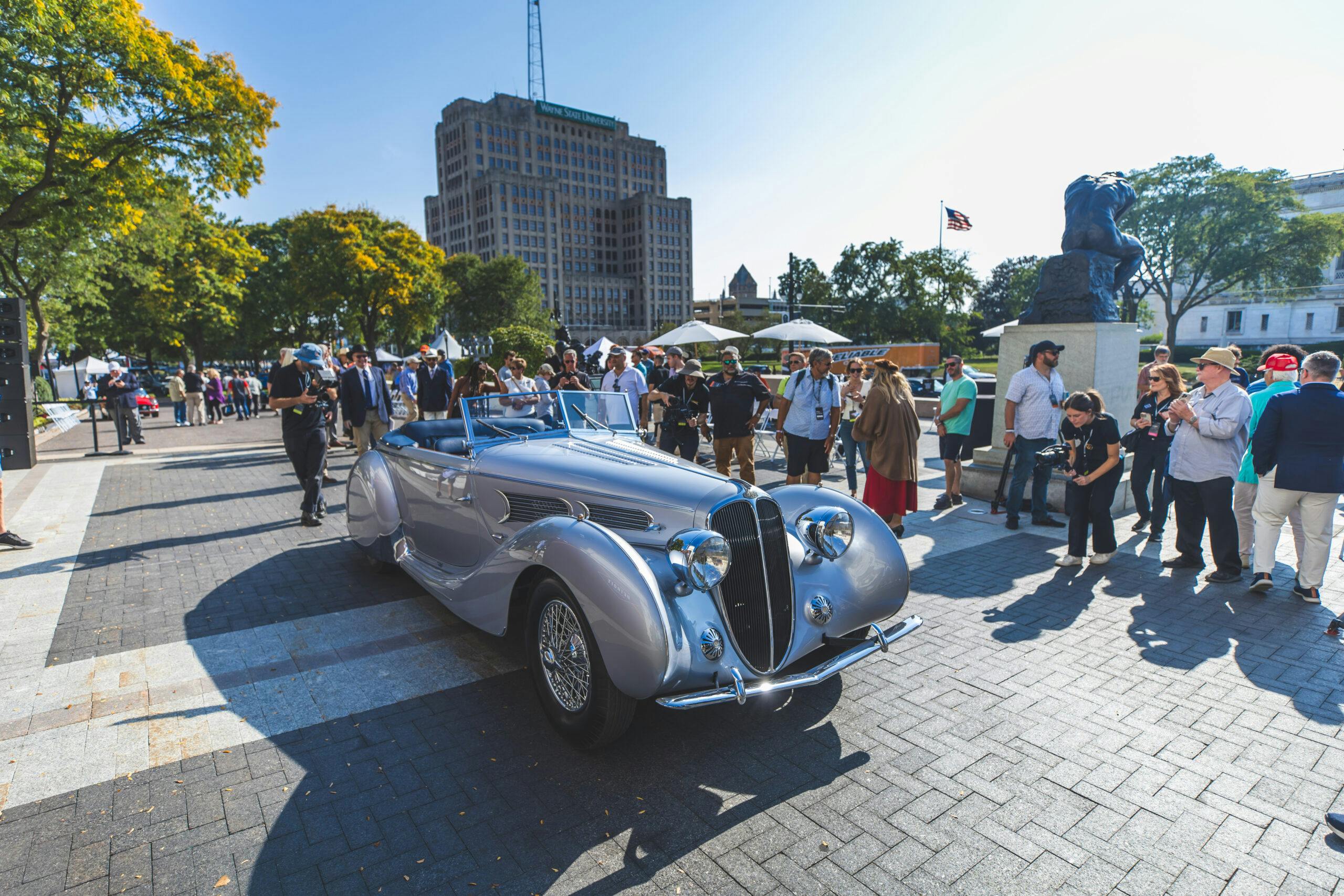 1939 Delahaye 135 MS Figoni et Falaschi Cabriolet 2023 detroit concours