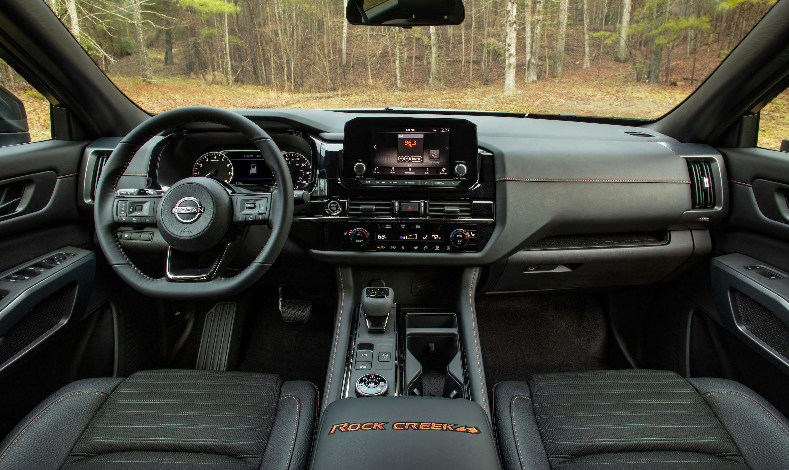 2023 Nissan Pathfinder Rock Creek Edition interior front