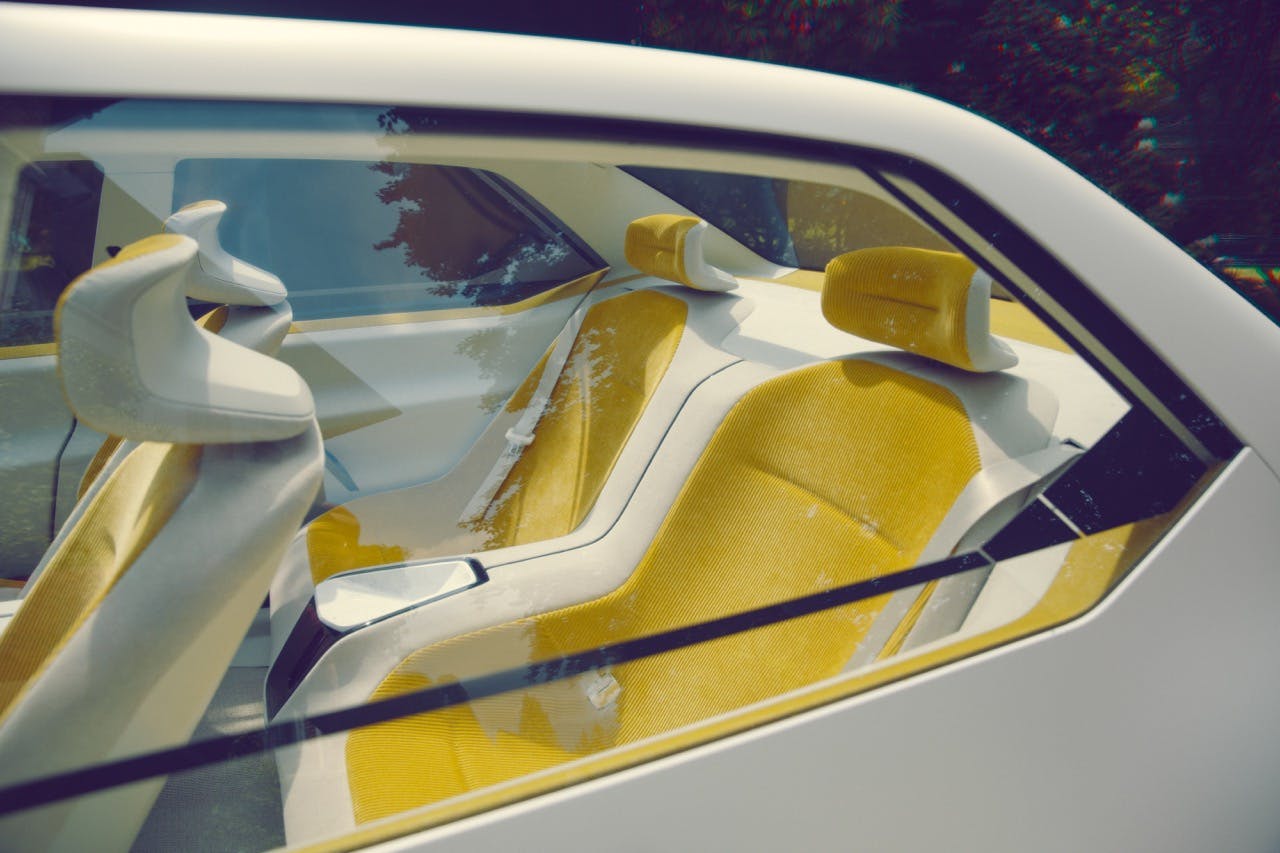 2023 BMW Neue Klasse concept car interior rear seat