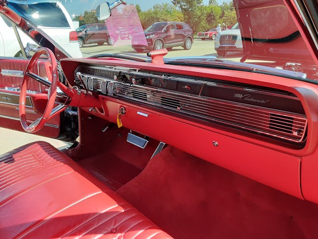 1964 Lincoln Continental interior front dash