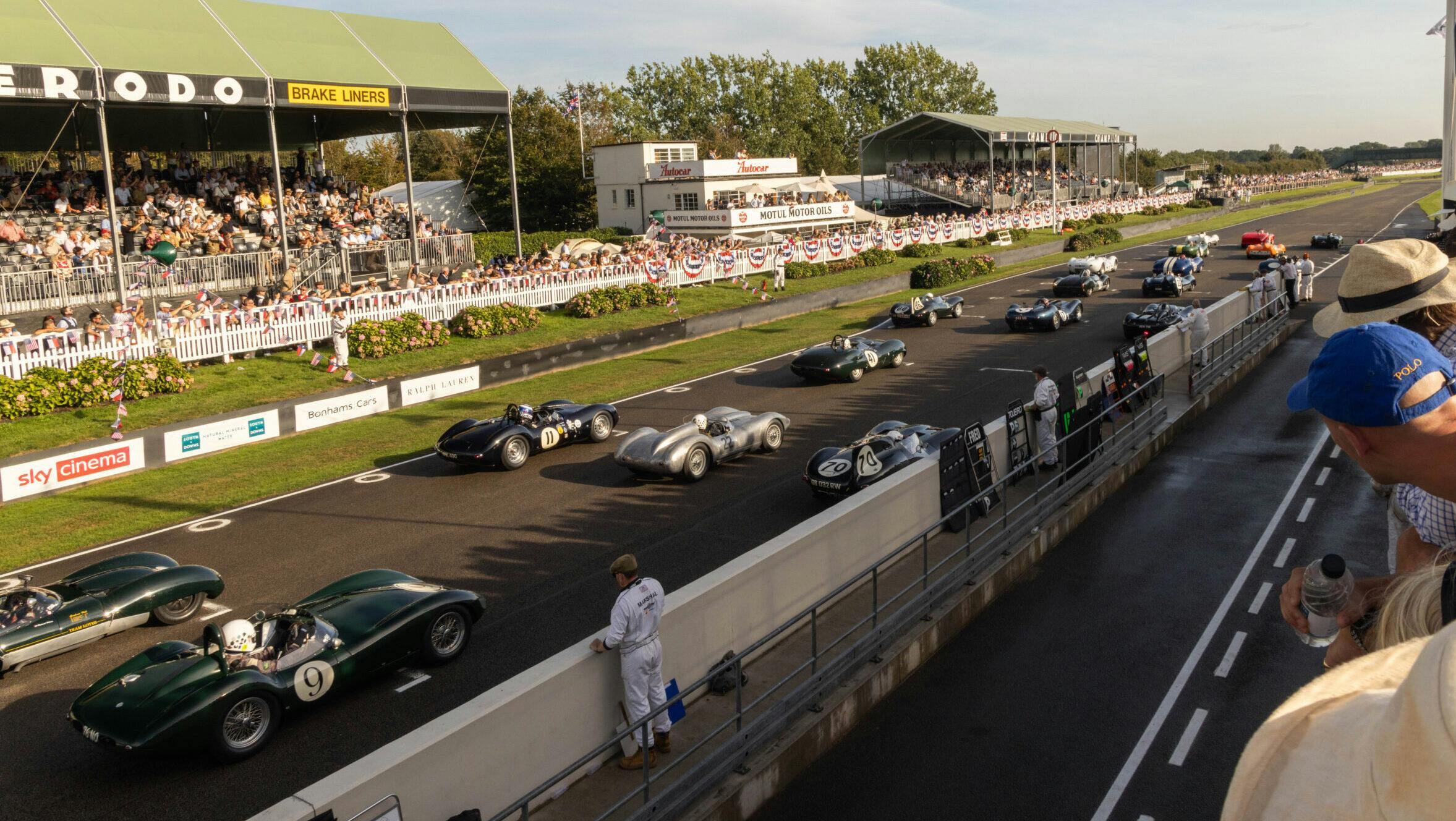 2023 Goodwood vintage race starting grid