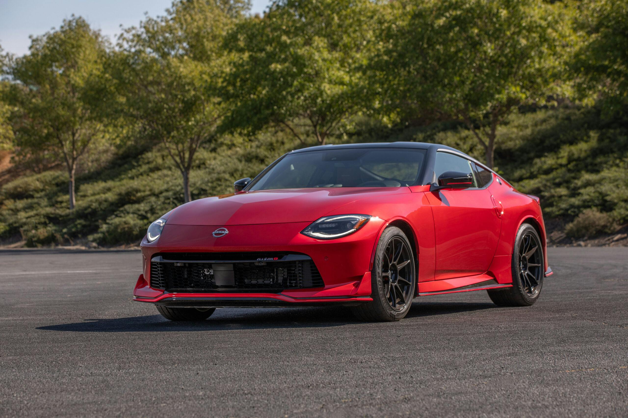 2024 Nissan Z Nismo red front three quarter static 2