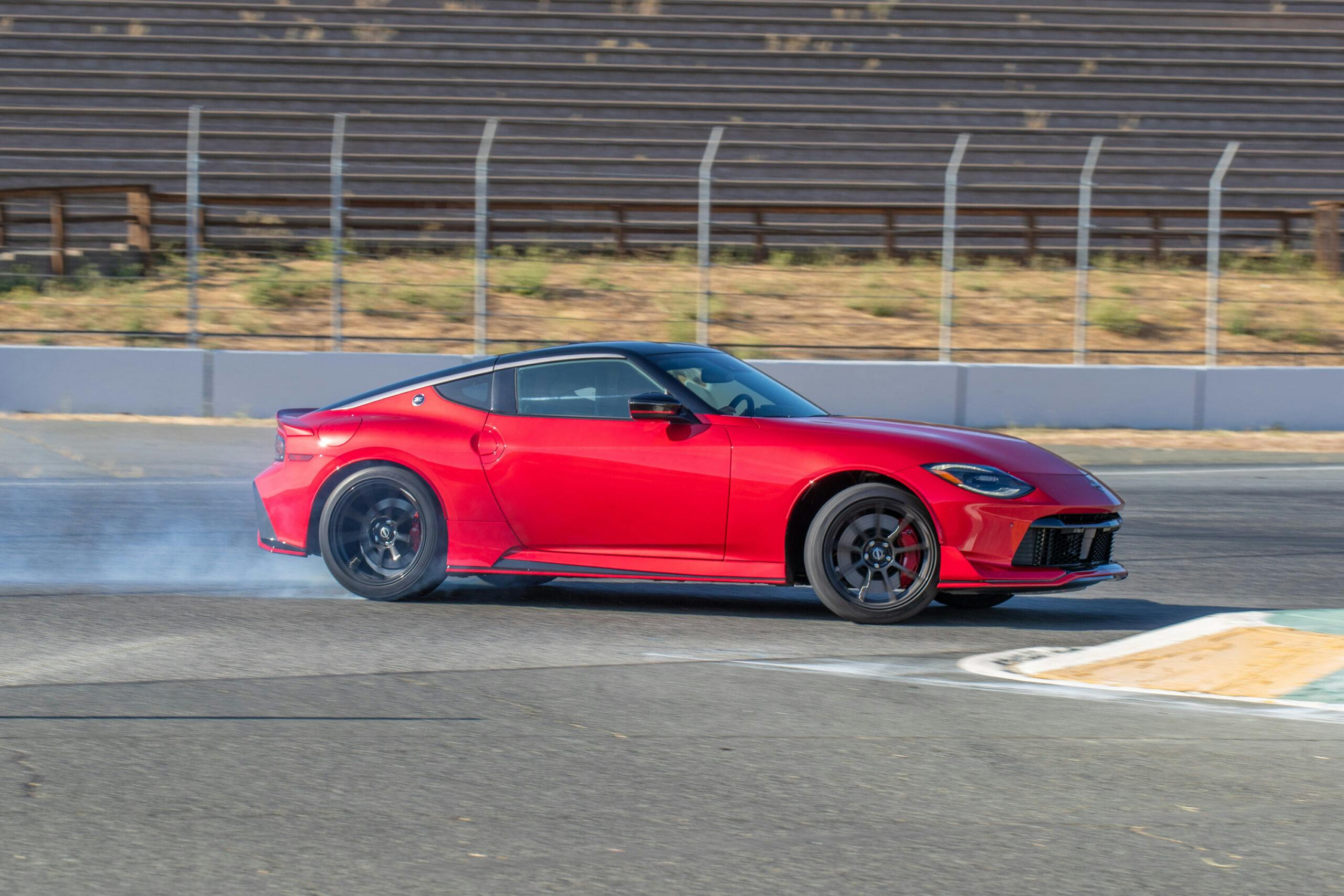 2024 Nissan Z Nismo red action sonoma