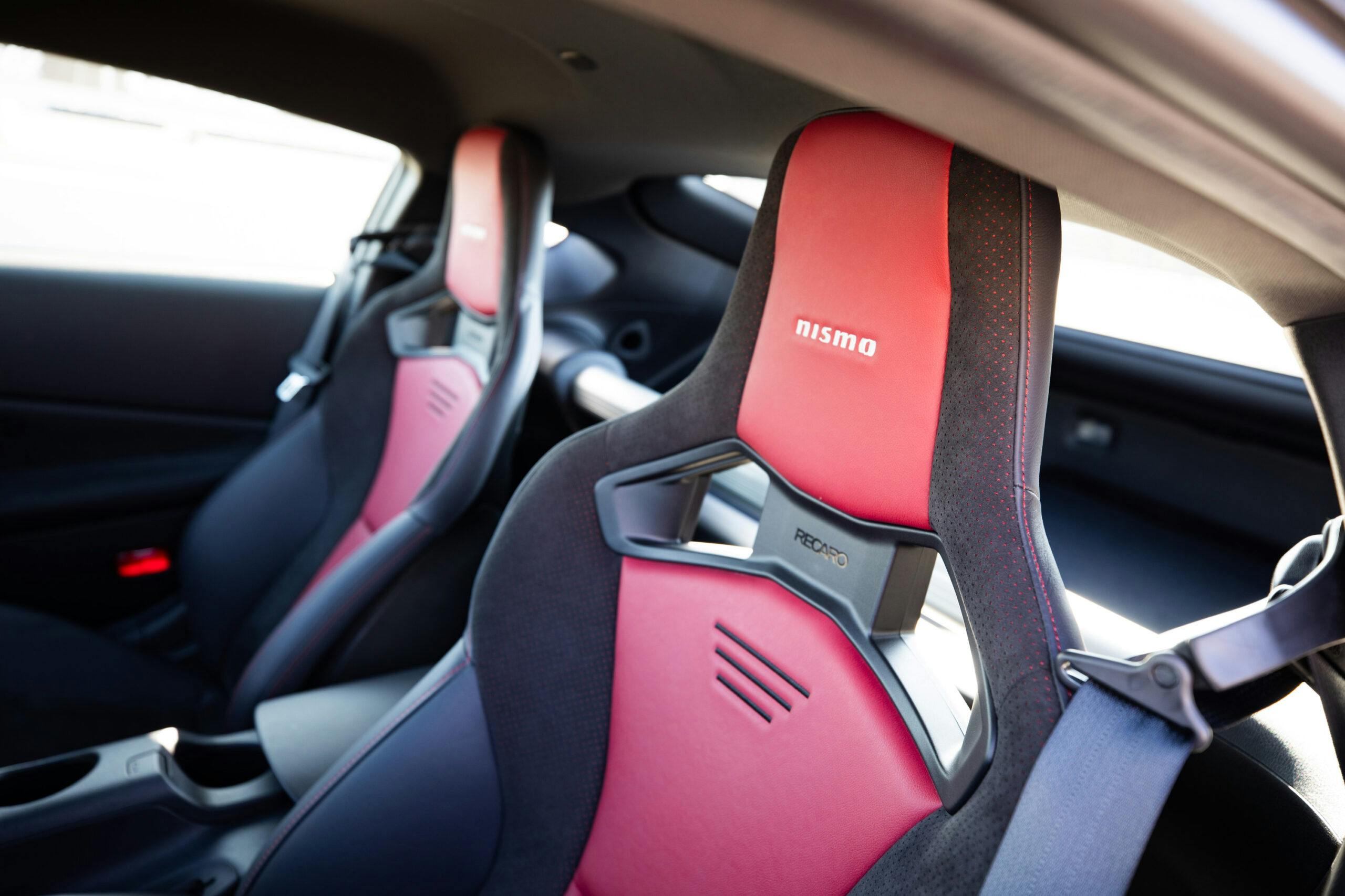 2024 Nissan Z Nismo red seats recaro
