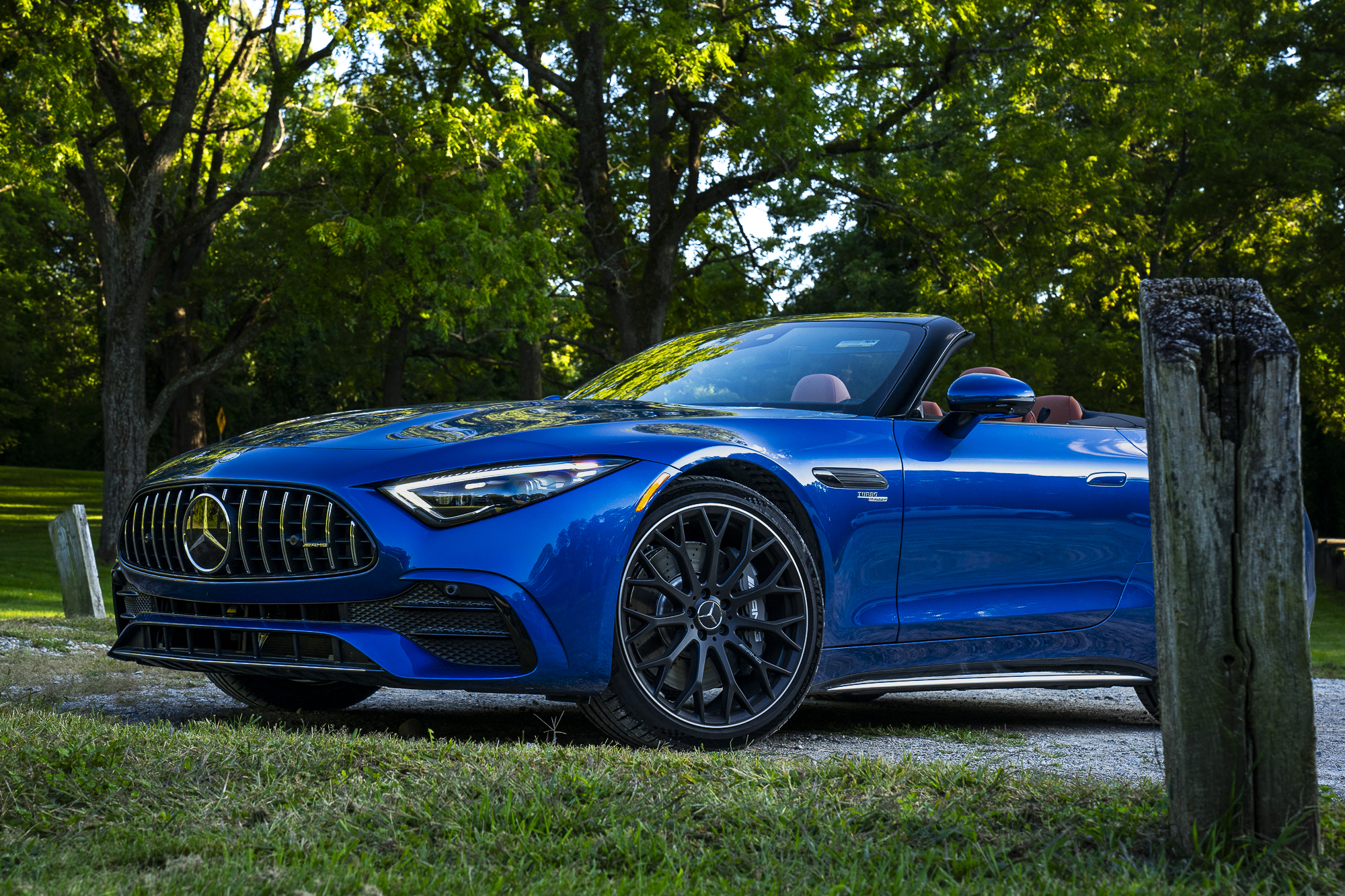 2024 MercedesAMG SL 43 Cart outclassing the horse Hagerty Media
