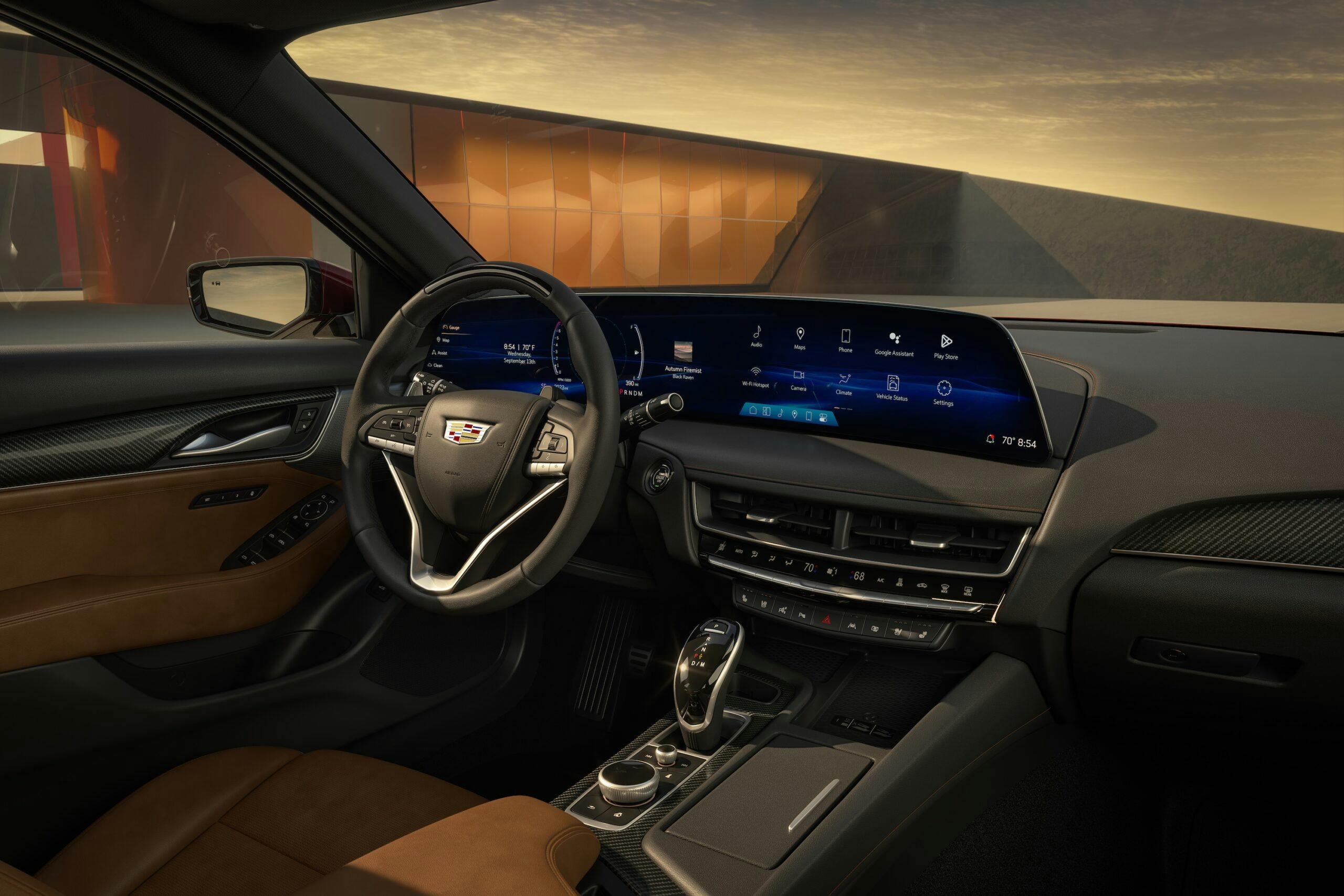 2025 Cadillac CT5 premium interior black tan