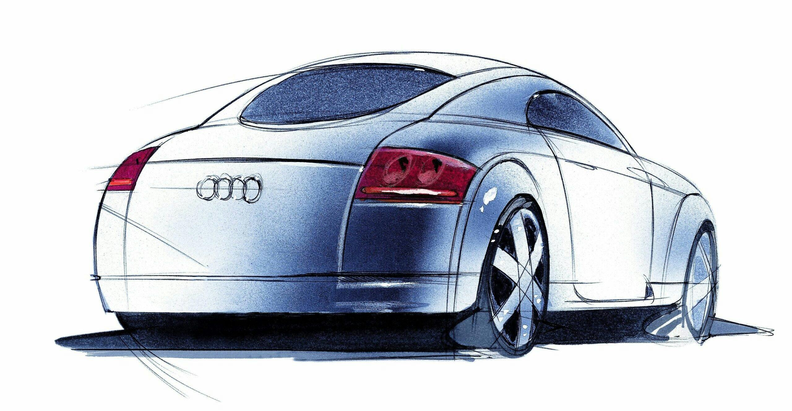 Audi TT concept sketch rear