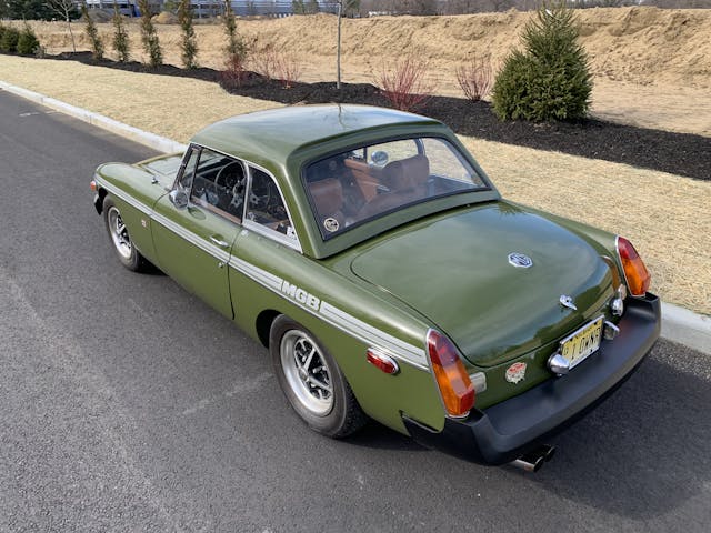 MGB rear three quarter high angle