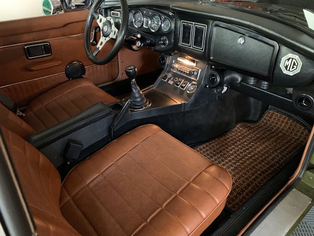 MGB interior passenger side angle