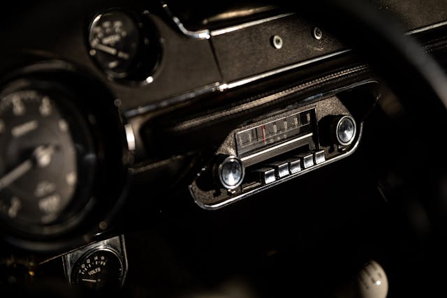 Crustang Ford Mustang Patina car interior radio