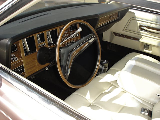 1972 Continental Mark IV interior