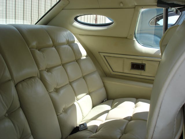 1972 Continental Mark IV interior rear seat