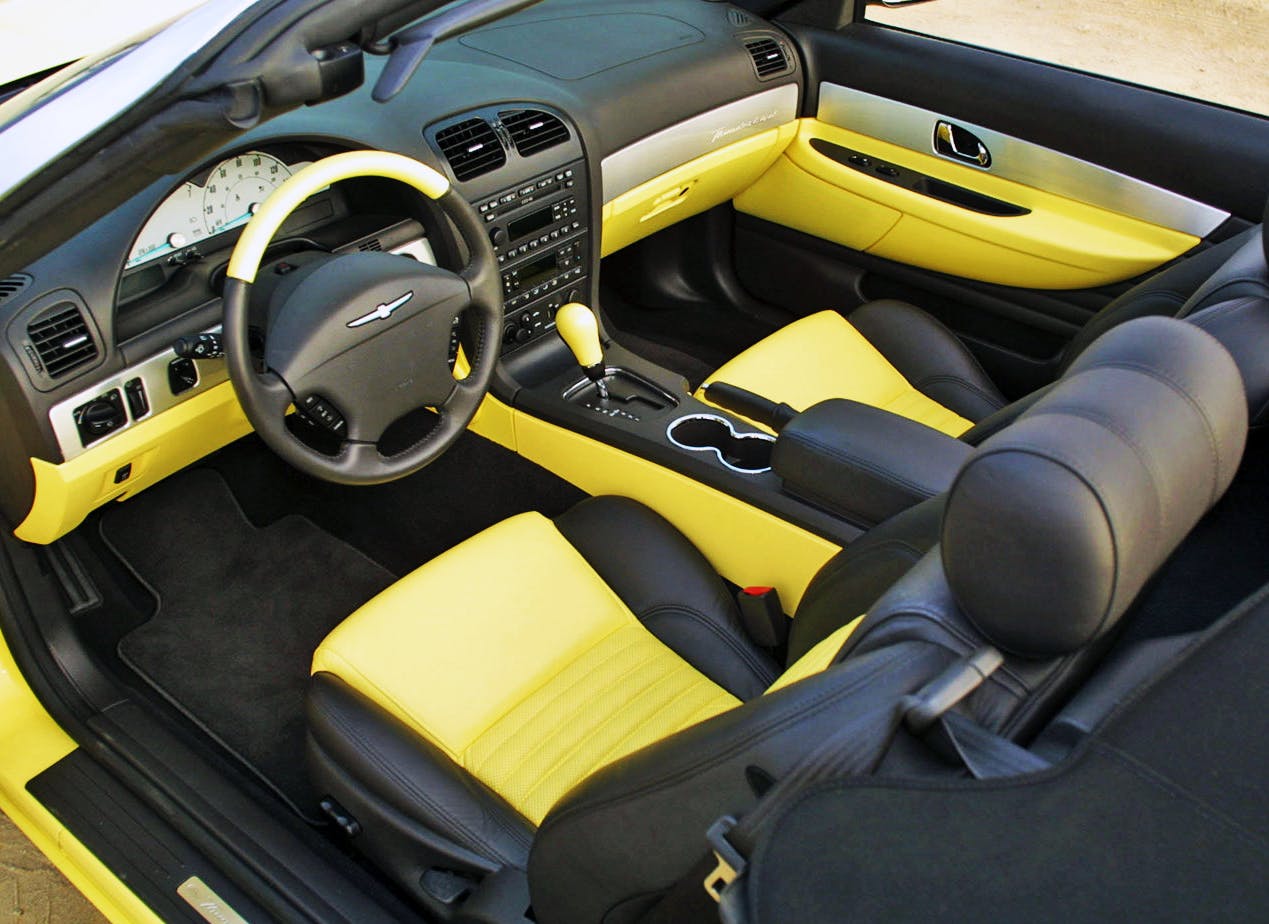 Ford Thunderbird modern interior yellow black