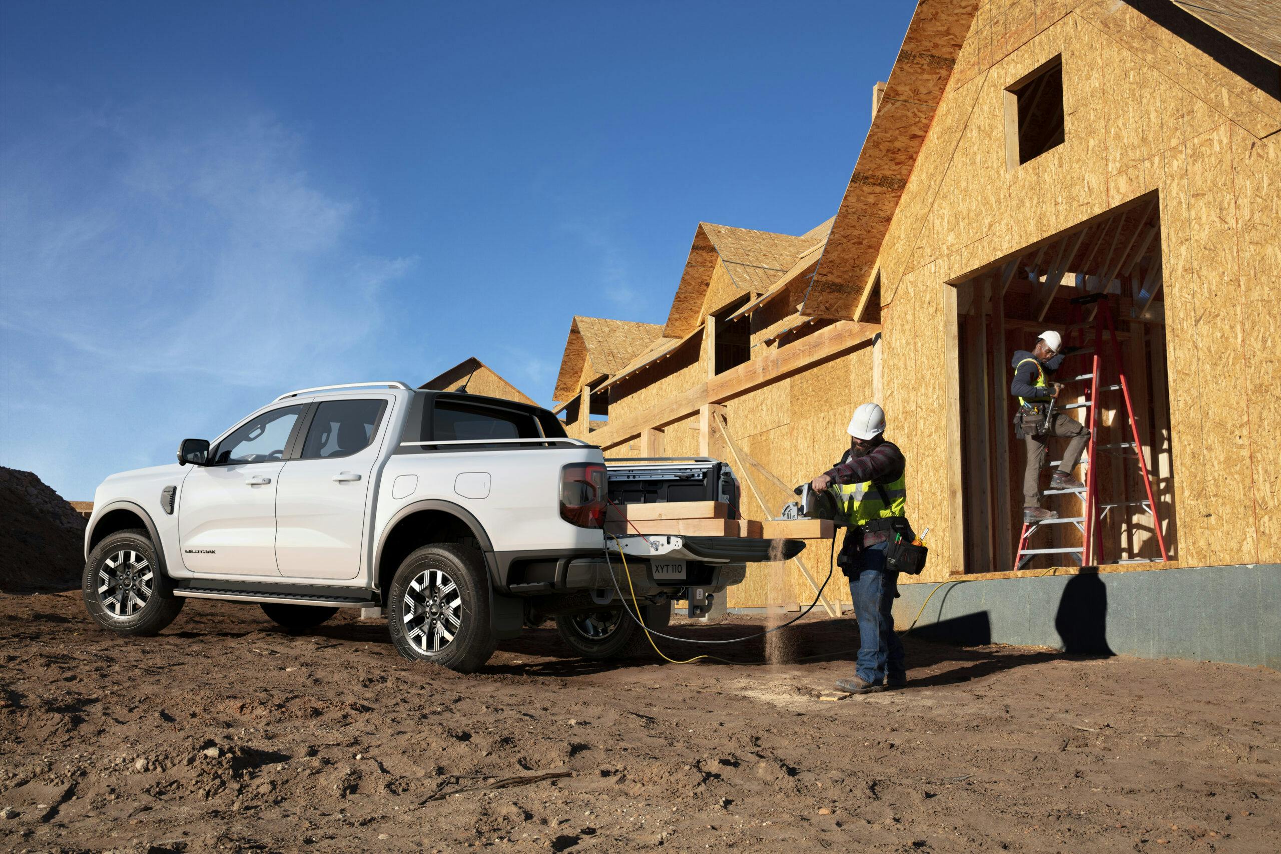 Ford Ranger Plug-in Hybrid construction site