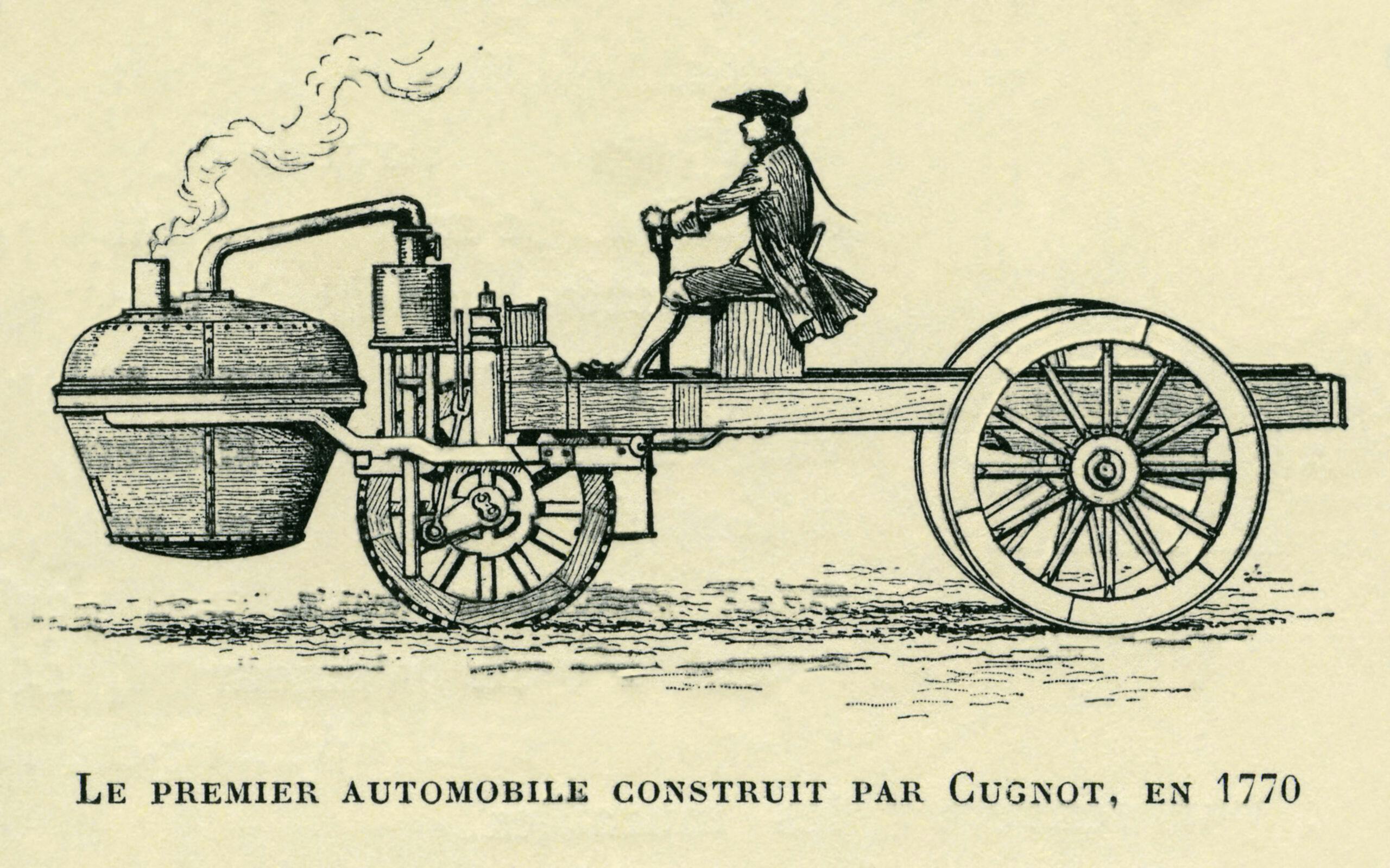 Nicolas Cugnot first automobile antique