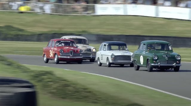 Goodwood Ford St Marys Trophy vintage racing action