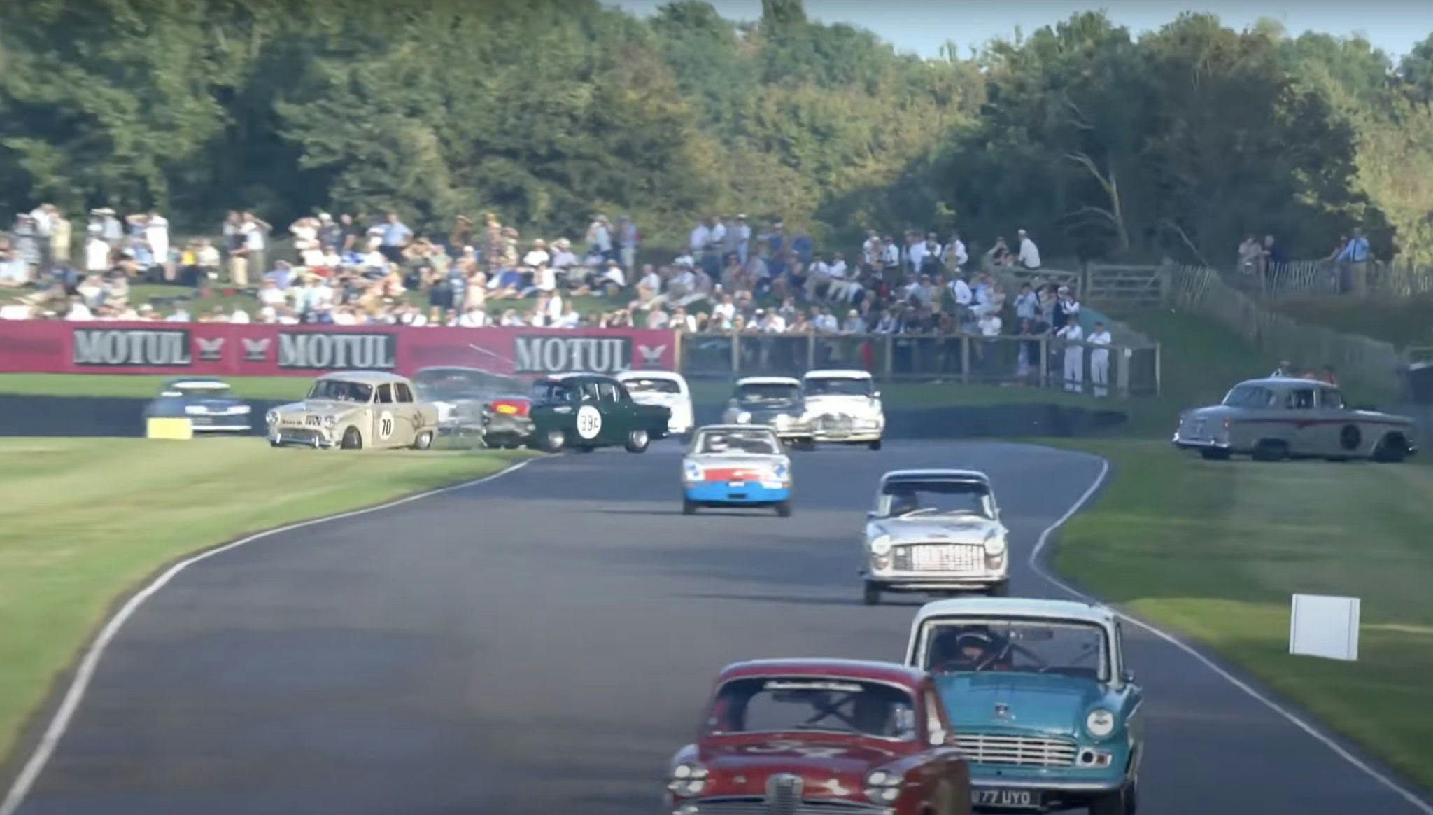 Goodwood Ford St Marys Trophy vintage racing action