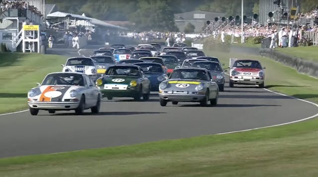 Goodwood Fordwater Trophy Porsche 911 vintage race action