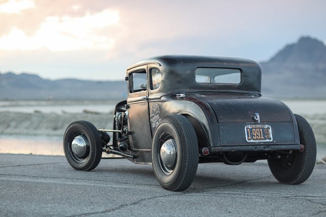 bat outa hell model a coupe hot rod erik hansen flathead