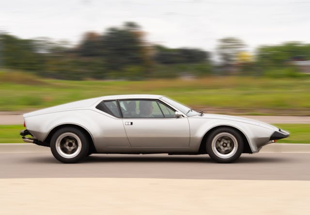 David Nikolas at the wheel of his Tope Pantera on the M1 Concourse Tarmac
