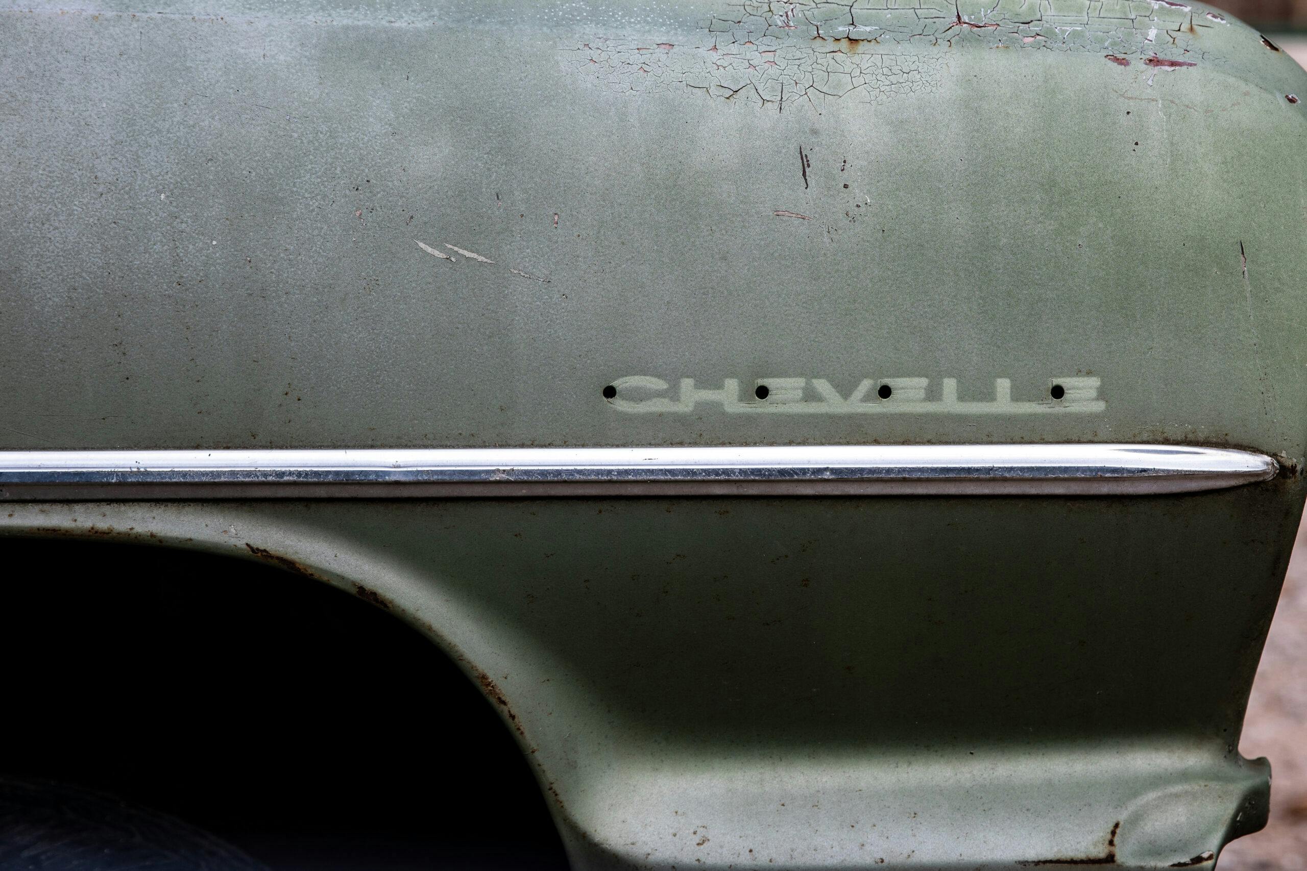 Vintage classic car Chevell patina