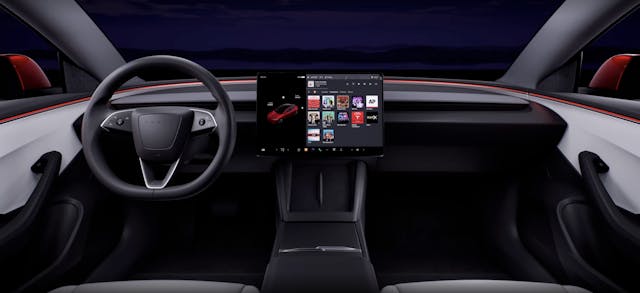 Tesla Model 3 Redesign EU Model interior