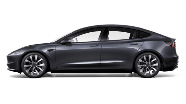 Tesla Model 3 Redesign EU Model side profile graphite