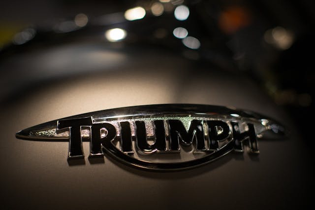 Iconic British Motorcycle Brand Triumph badge