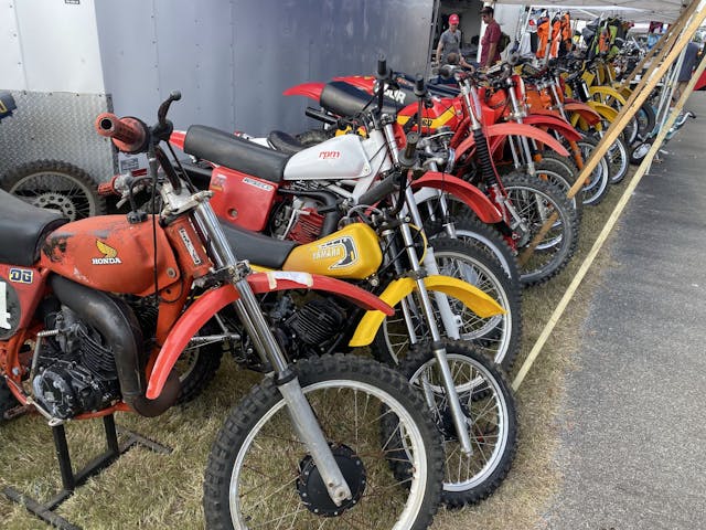 motorcycles in swap meet