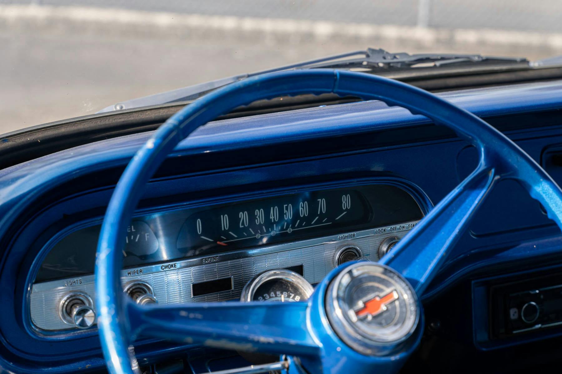1961 Chevrolet Corvair 95 Rampside Pickup speedometer