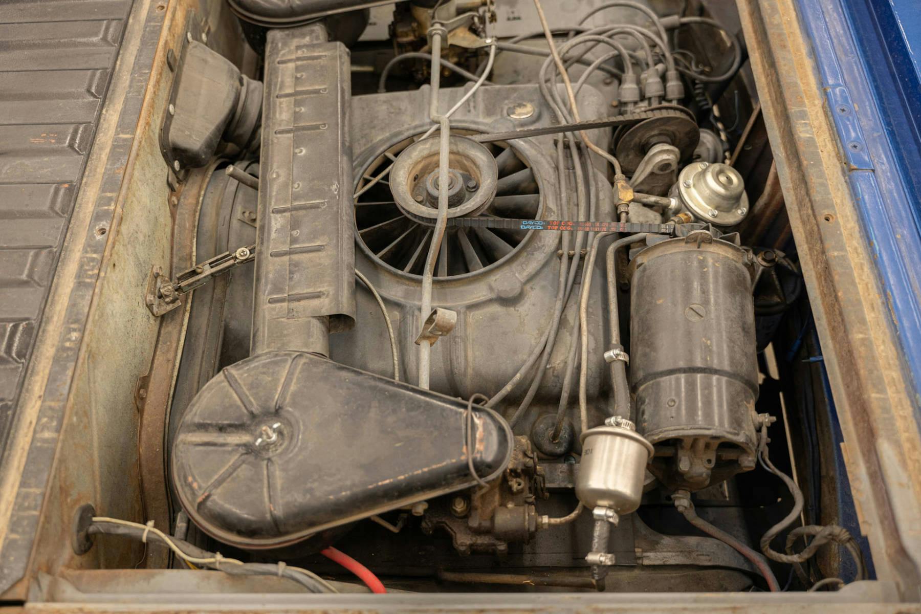 1961 Chevrolet Corvair 95 Rampside Pickup engine side