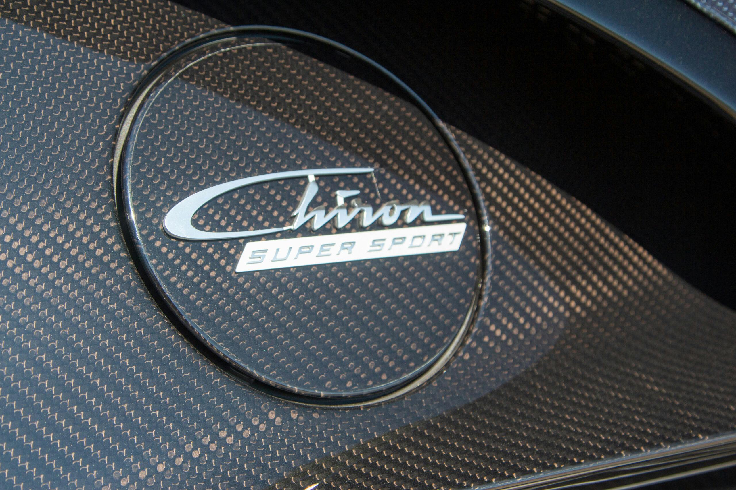 2022 Bugatti Chiron Super Sport fuel cap badge