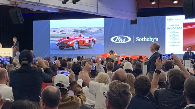 2022 Monterey car week auction action ferrari