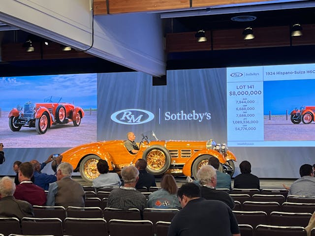 2022 Monterey car week auction action rm