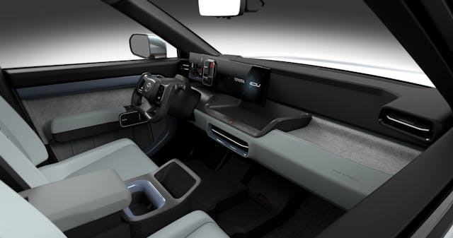 Toyota small ev trucklet concept interior