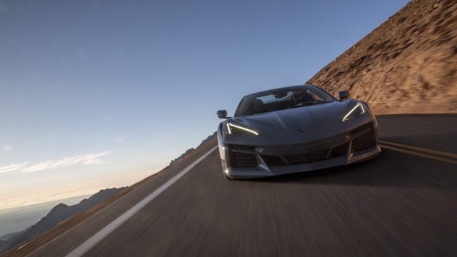 2024 Chevrolet Corvette E-Ray hill action