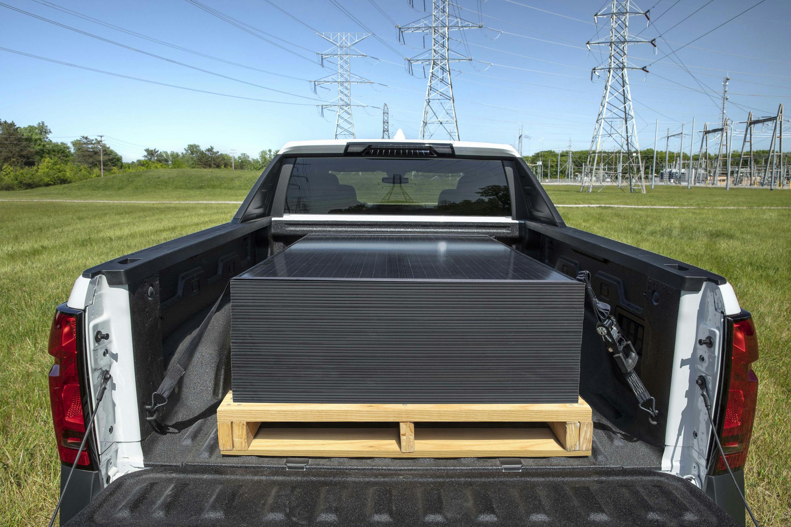 2024 Chevrolet Silverado EV WT exterior bed loaded