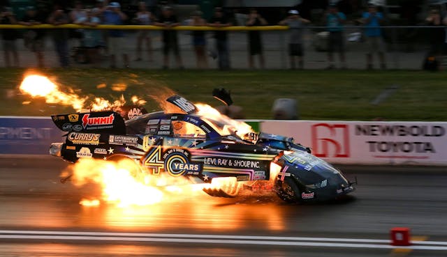 Drag Racing NHRA flames