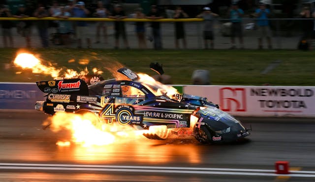Drag Racing NHRA flames