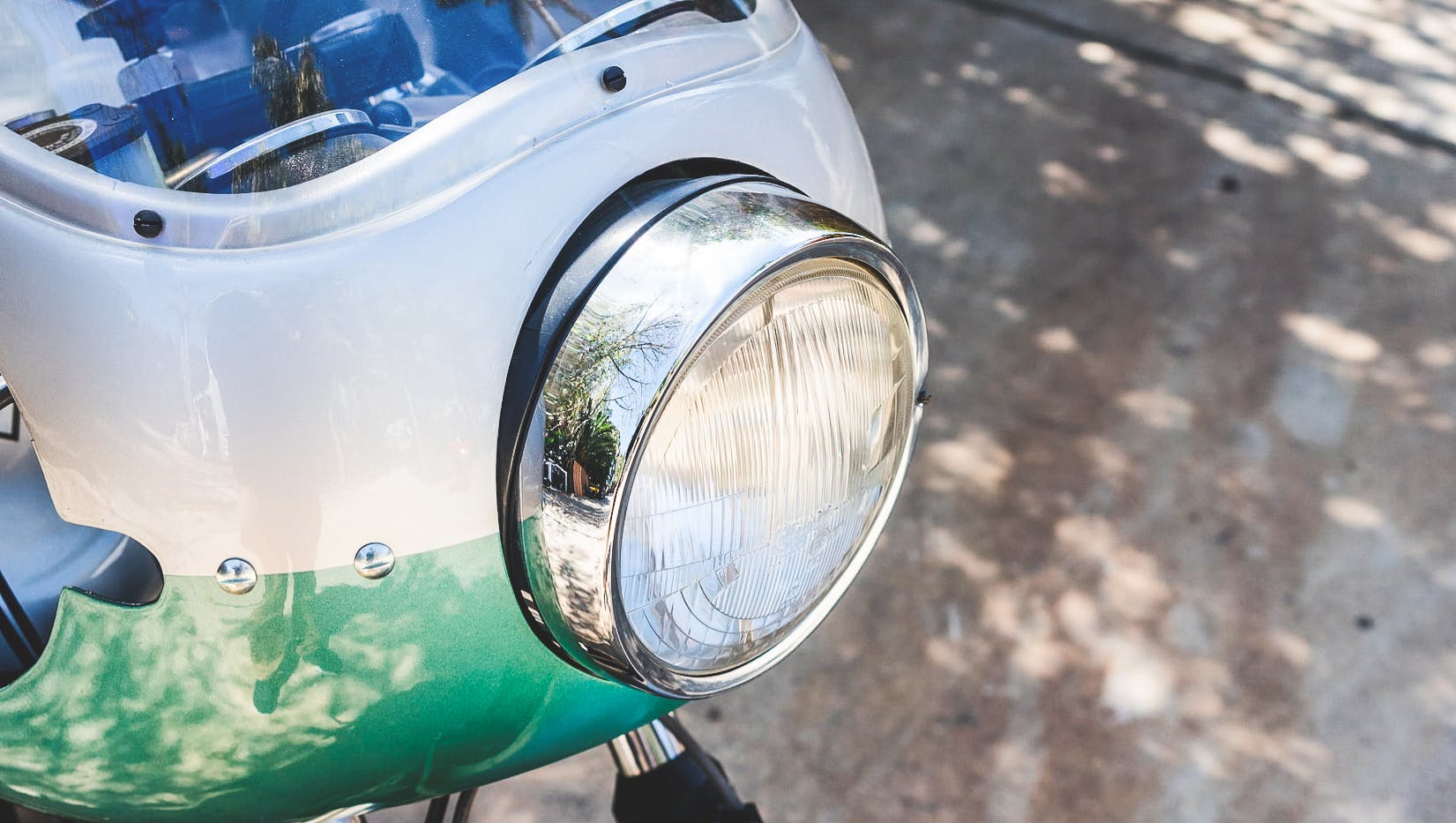 Ducati vintage motorcycle headlight