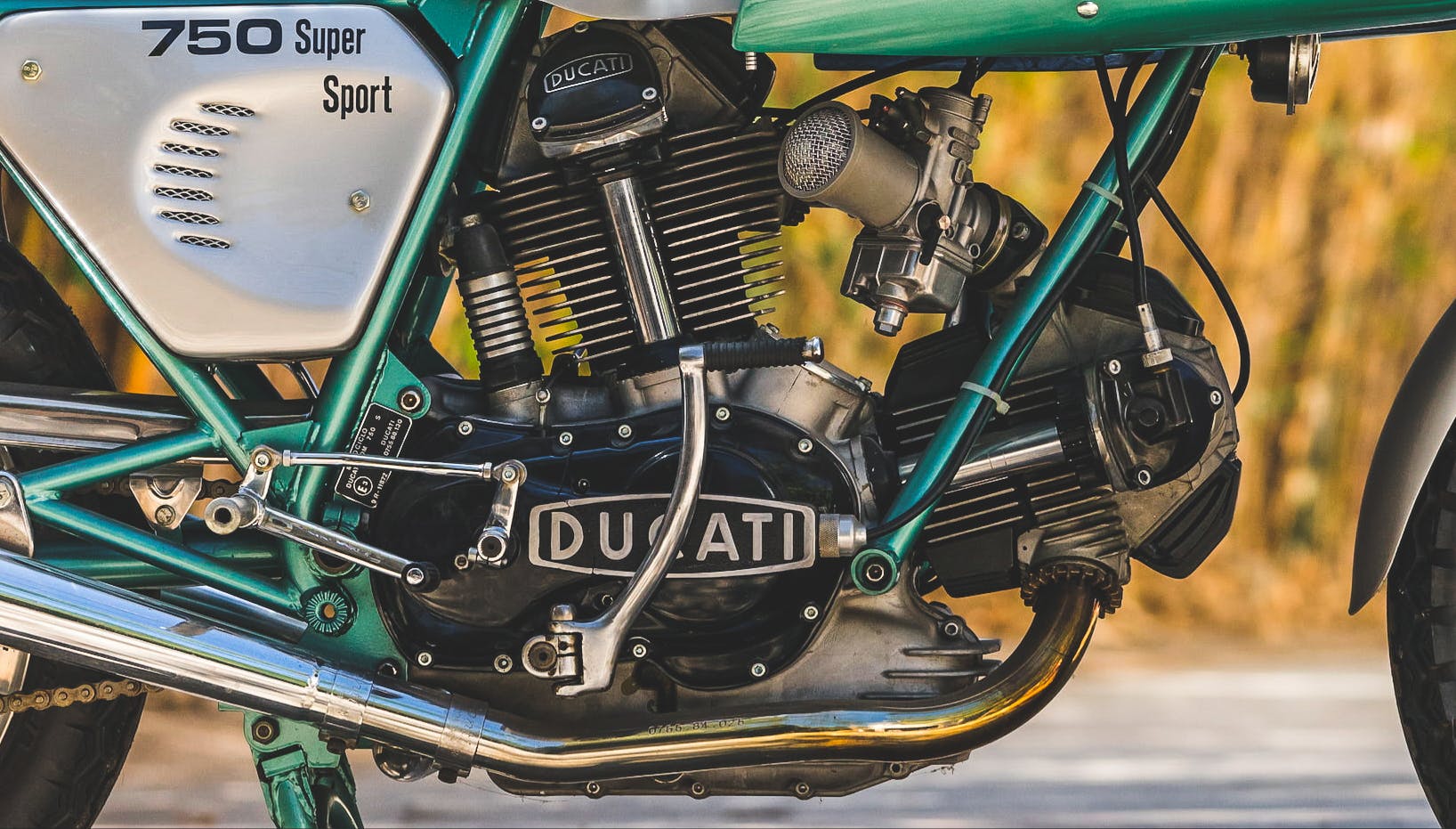 Ducati vintage motorcycle engine