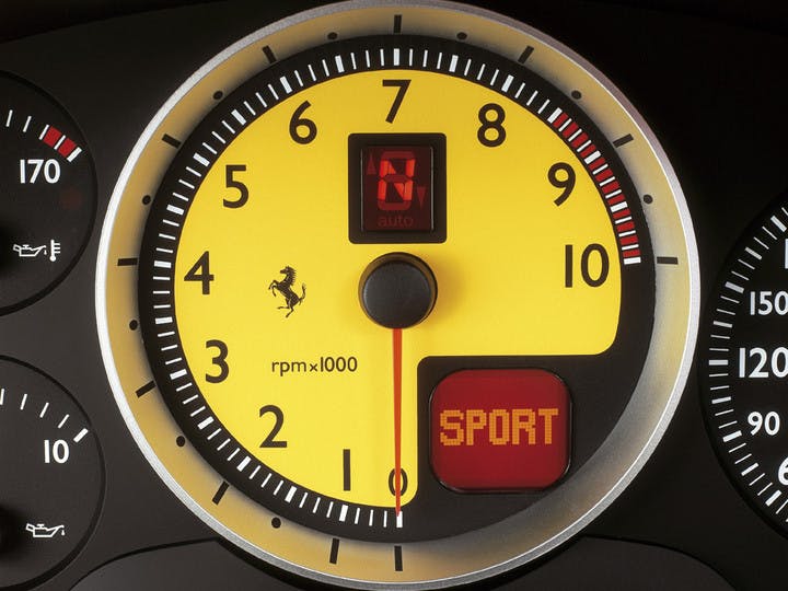 Ferrari F430 interior tach gauge