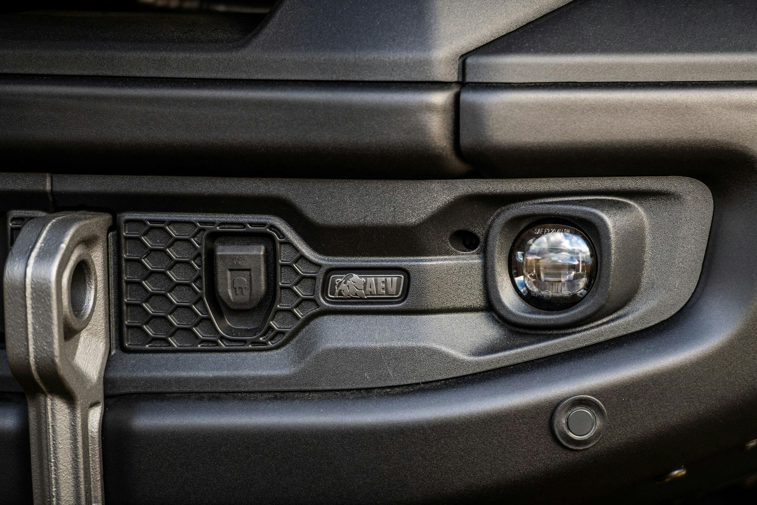 AEV Sierra Grande Concept front bumper light detail